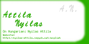attila nyilas business card